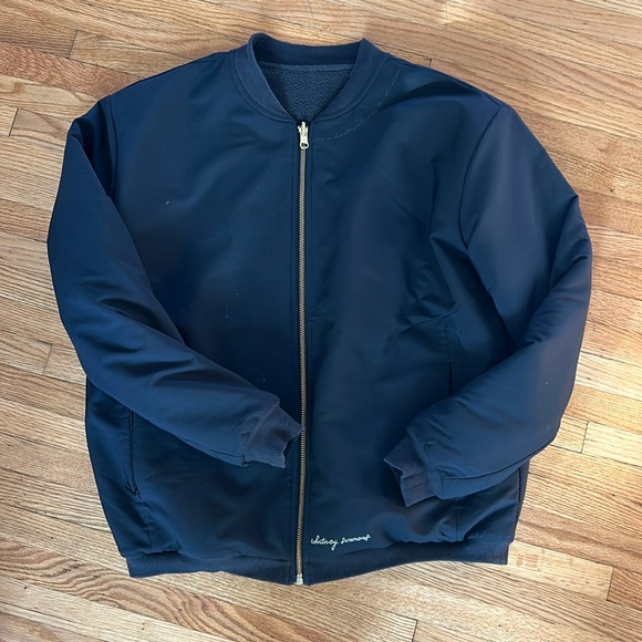 Whitney Simmons oversized reversible bomber jacket - Picture 1 of 10